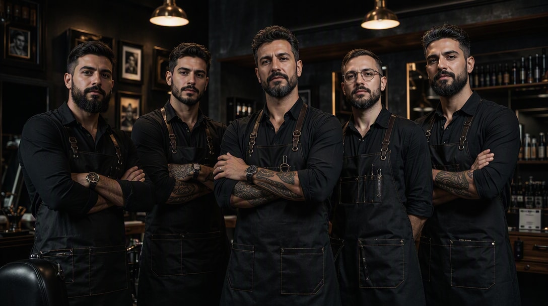 Equipe de barbeiros